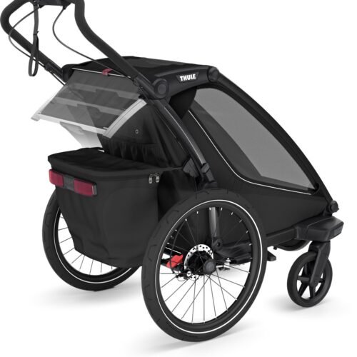 Remorque de vélo Thule pour 1 Enfant – Chariot Sport 2 Single – noir