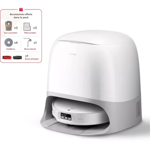 Robot Aspirateur Laveur ROBOROCK Qrevo Curv 2 ProX Blanc