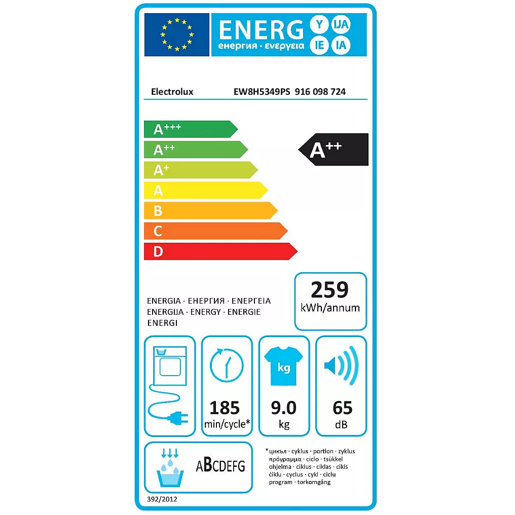 Sèche linge pompe à chaleur ELECTROLUX EW8H5349PS Reconditionné – Image 6