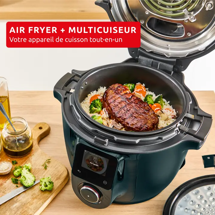 Cookeo Infinity, 17 modes de cuisson, Sans pale de mélange, Bleu Trust – Image 5