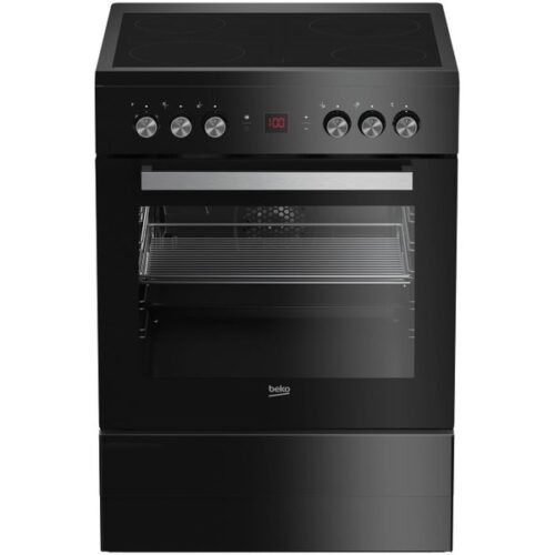 Cuisinière vitrocéramique BEKO BEKO FSM6730BCS Multifonction Catalyse 60 cm