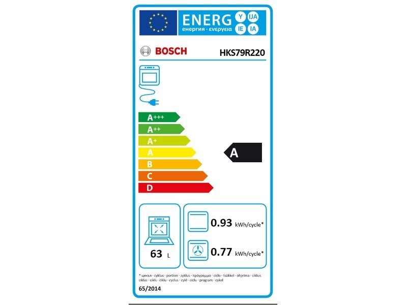 Cuisinière vitrocéramique BOSCH HKS79R220 4.0 foyers Convection naturelle Pyrolyse 60.0 cm – Image 4