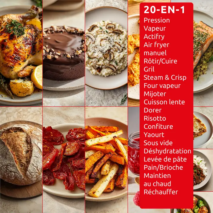 Moulinex Cookeo Infinity 20 modes de cuisson, Avec pale de mélange, Noir – Image 3