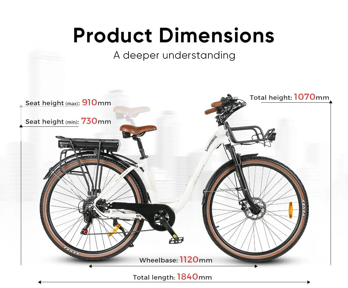 Vélo électrique SAMEBIKE RS-A07 500W Moteur – Image 2