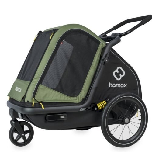 Remorque vélo animaux Hamax – Pluto Medium – vert/noir